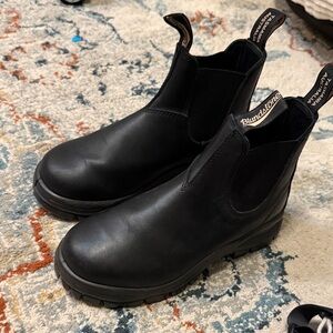 Blundstone Black Lug Boots Size W8.5